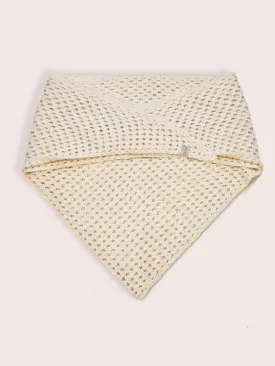 Amayi Alpaca - Crochet Wrap Scarf Cream