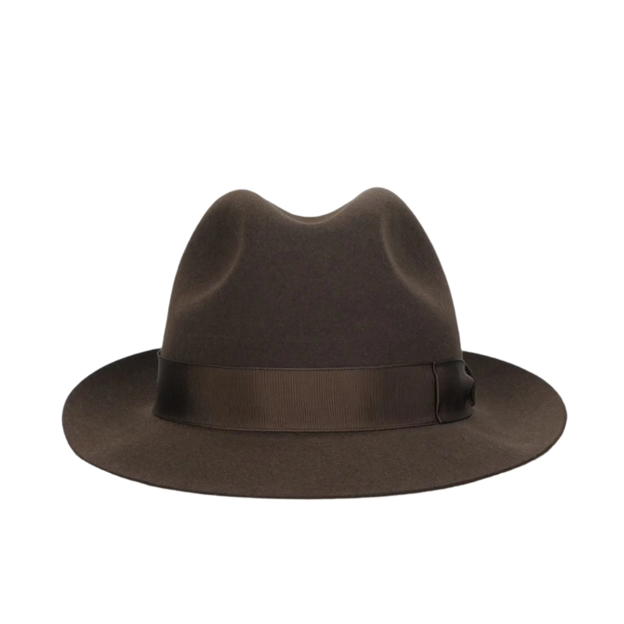 Borsalino Damiano in Dark Brown Marengo Felt Fedora Made in Italy