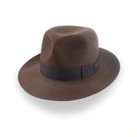 Brown Indiana Jones Style Fedora in Durable Fur Felt | The Templar