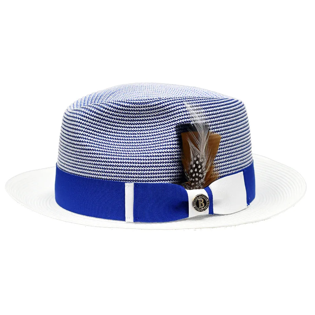 Bruno Capelo Bailey Two-Tone Straw Fedora