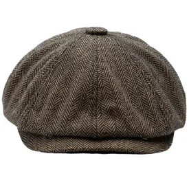 Classy Men Warm Brown Vintage Newsboy Cap