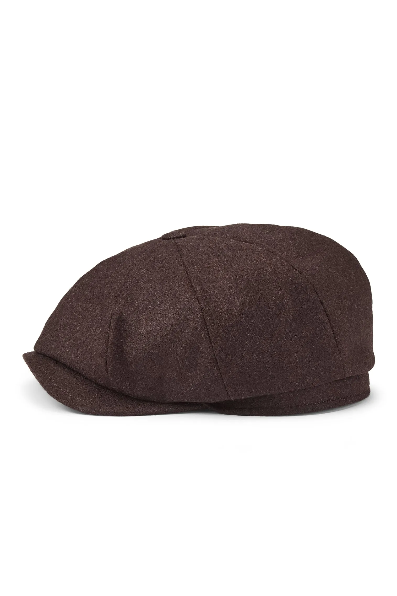 Dark Brown Newsboy Cap