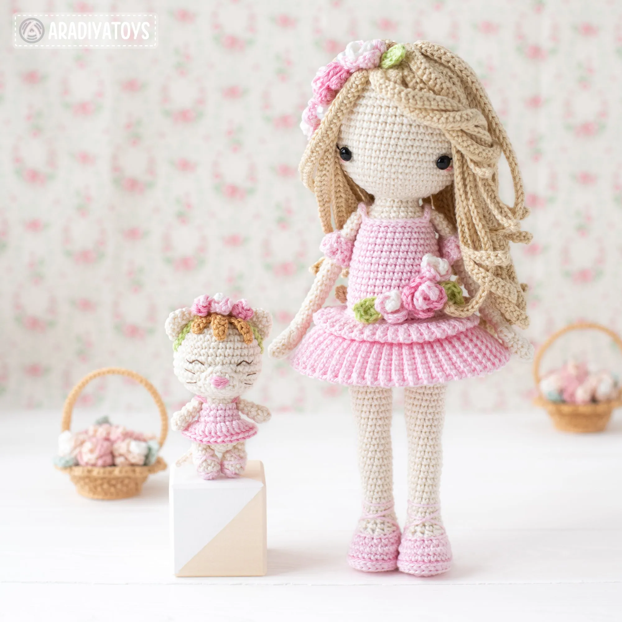 Doll Crochet Pattern for Friendy Melanie Ballerina Amigurumi Doll Pattern PDF File Tutorial Digital Ballerina Amigurumi Pattern for Doll