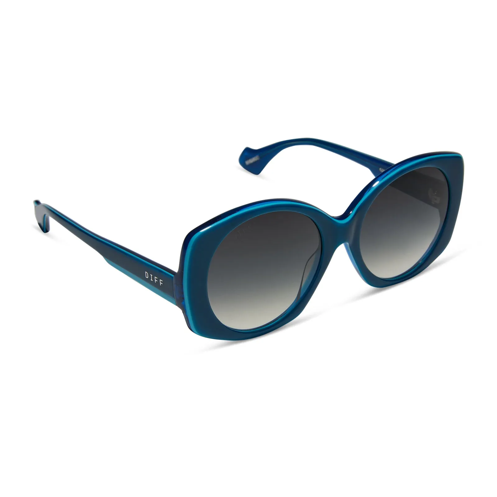 EMILY IN PARIS - PIERRE CADAULT   DRAMATIC COBALT   SKY BLUE W SHEER GRADIENT SUNGLASSES