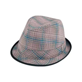 Fashion Plaid Fedora Hat