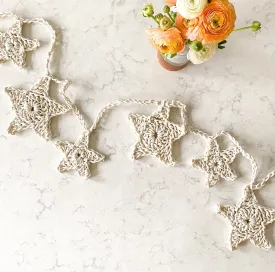 Giant Crochet Star Garland Pattern