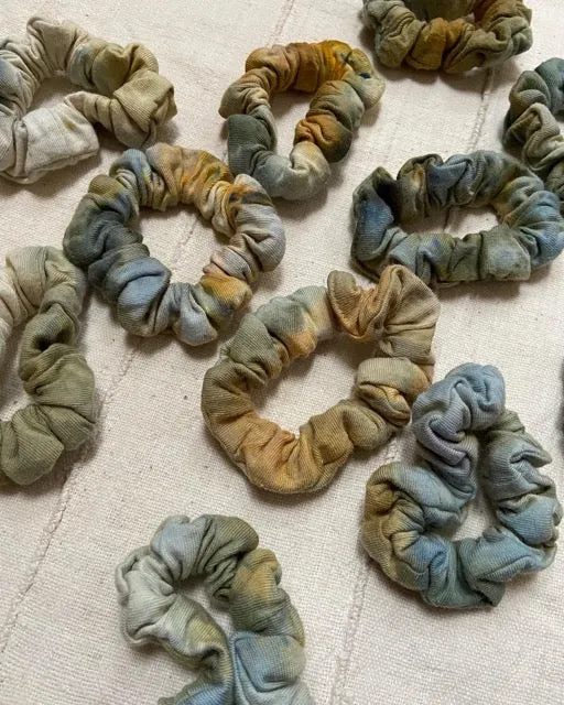 Hand Dyed Zero Waste Scrunchie (4 colors)