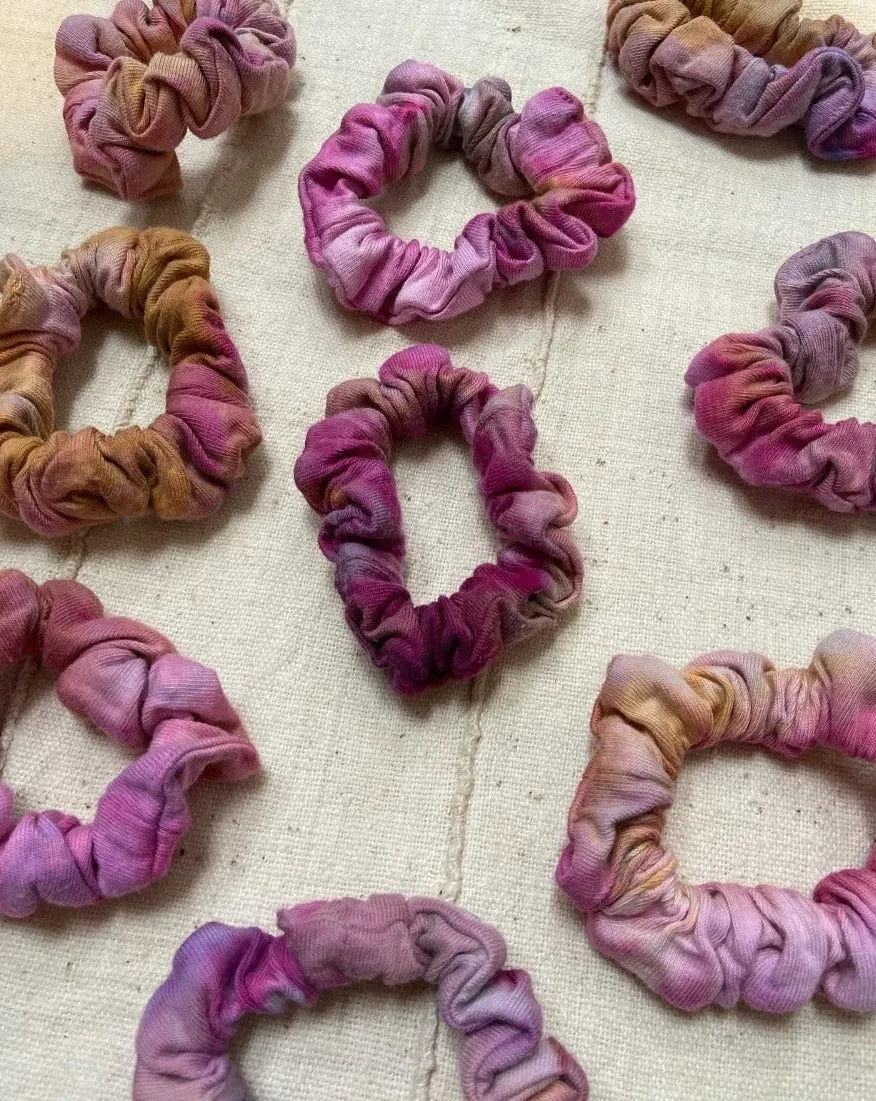 Hand Dyed Zero Waste Scrunchie (4 colors)