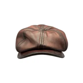 Horsehide Newsboy Cap Unisex