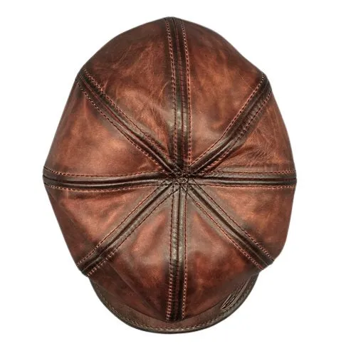 Horsehide Newsboy Cap Unisex