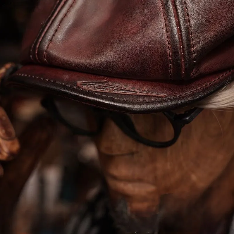 Horsehide Newsboy Cap Unisex