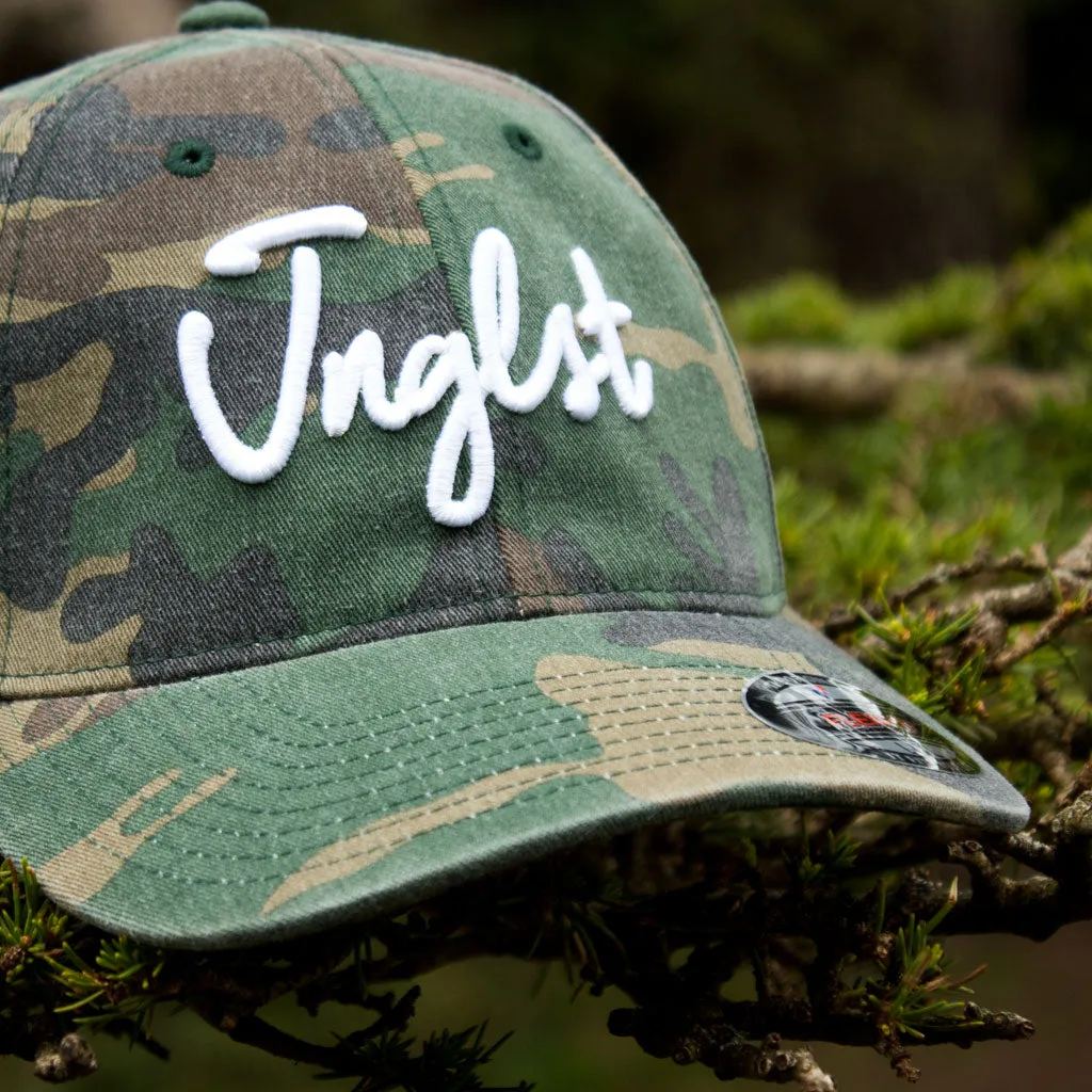 Jnglst Camo Vintage Baseball Cap with Curved Visor