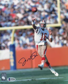 Joe Montana Signed 8x10 Photo San Francisco 49ers (BAS U97450)