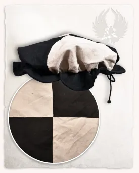 Joerg beret canvas black/cream