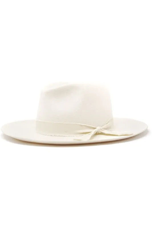 Kaia Wool Panama Hat // Ivory