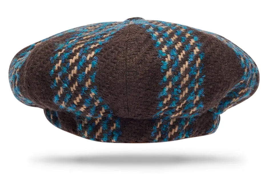 Newsboy Cap Wool Chocolate W