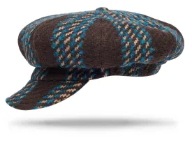 Newsboy Cap Wool Chocolate W