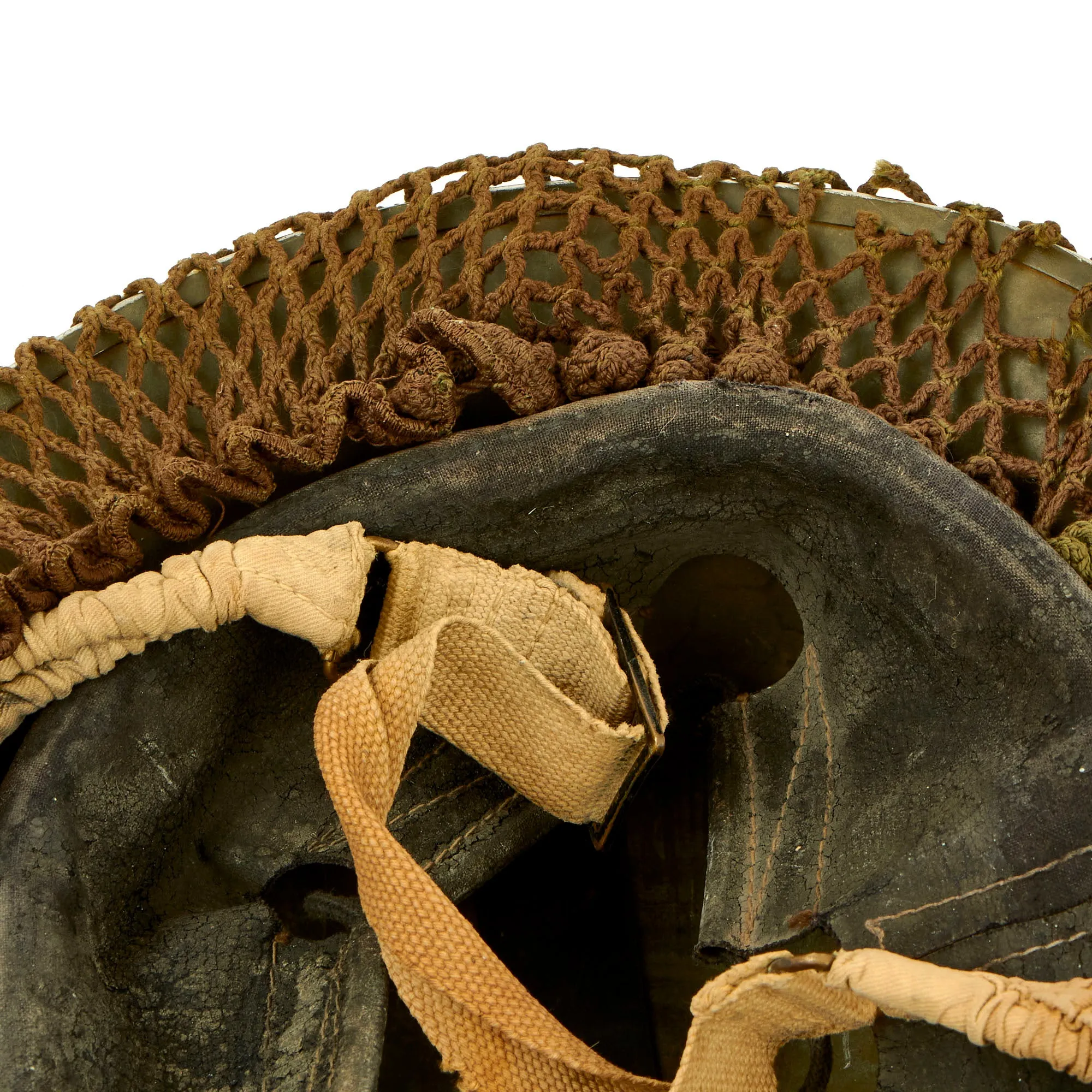 Original Canadian WWII Brodie MkII Steel Helmet Complete with Helmet Net by General Steel Wares. of Toronto - Dated 1941