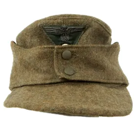 Original German WWII Wehrmacht Heer Army Model 43 Feldmütze Field Cap - dated 1944