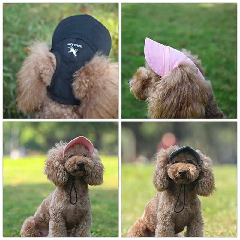 Pet Cat Caps Puppy Summer Solid Oxford Cap Dog Baseball Visor Hat Outdoor Sun Bonnet Cap