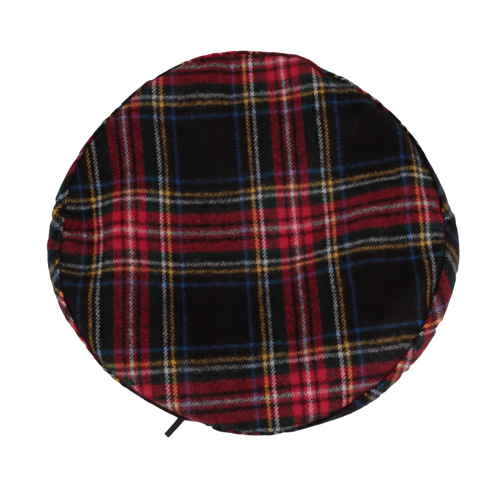 Polyester Beret Hat Tartan Check Leather Sweatband KR3781