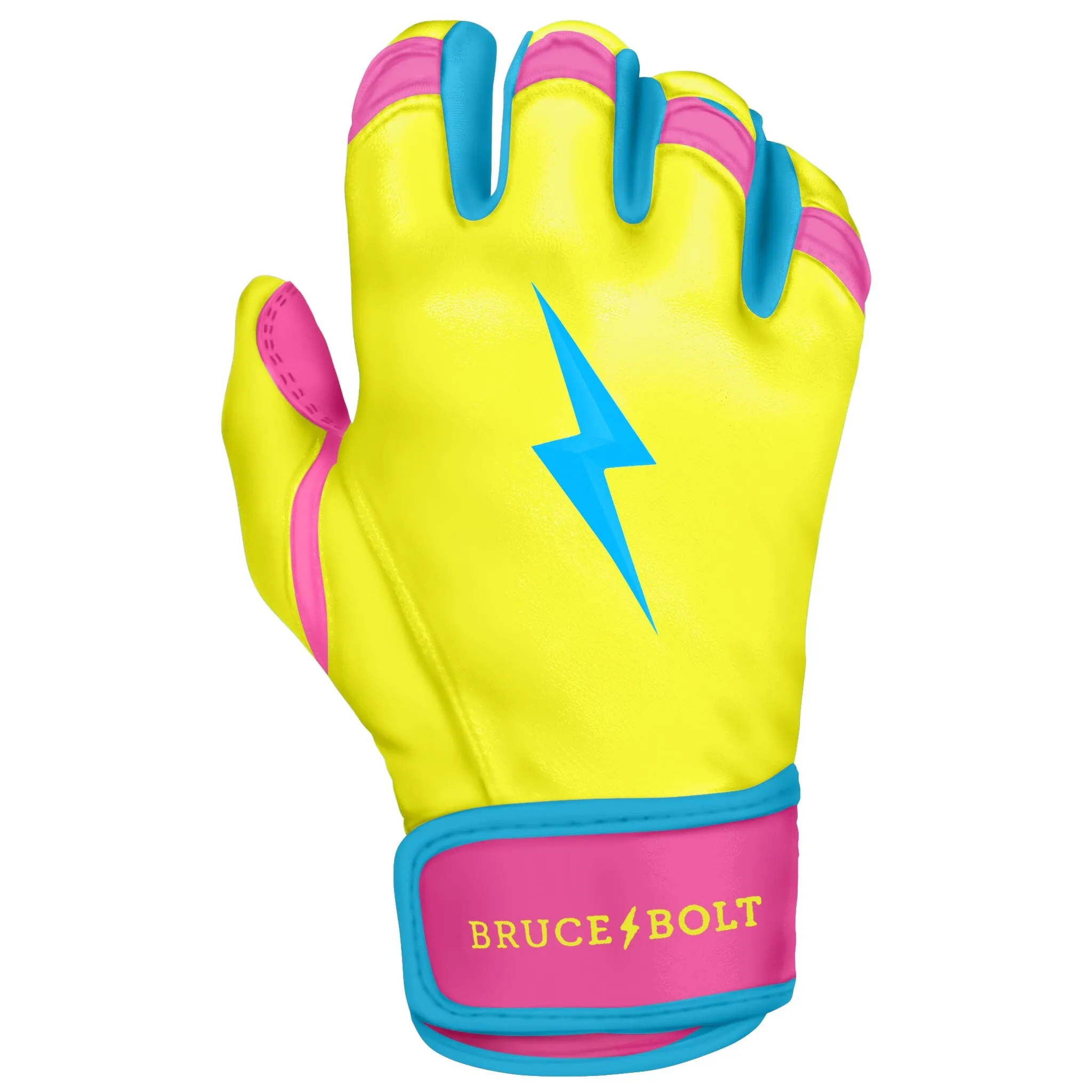 PREMIUM PRO Creator Series Short Cuff Batting Gloves | CARIBBEAN YELLOW