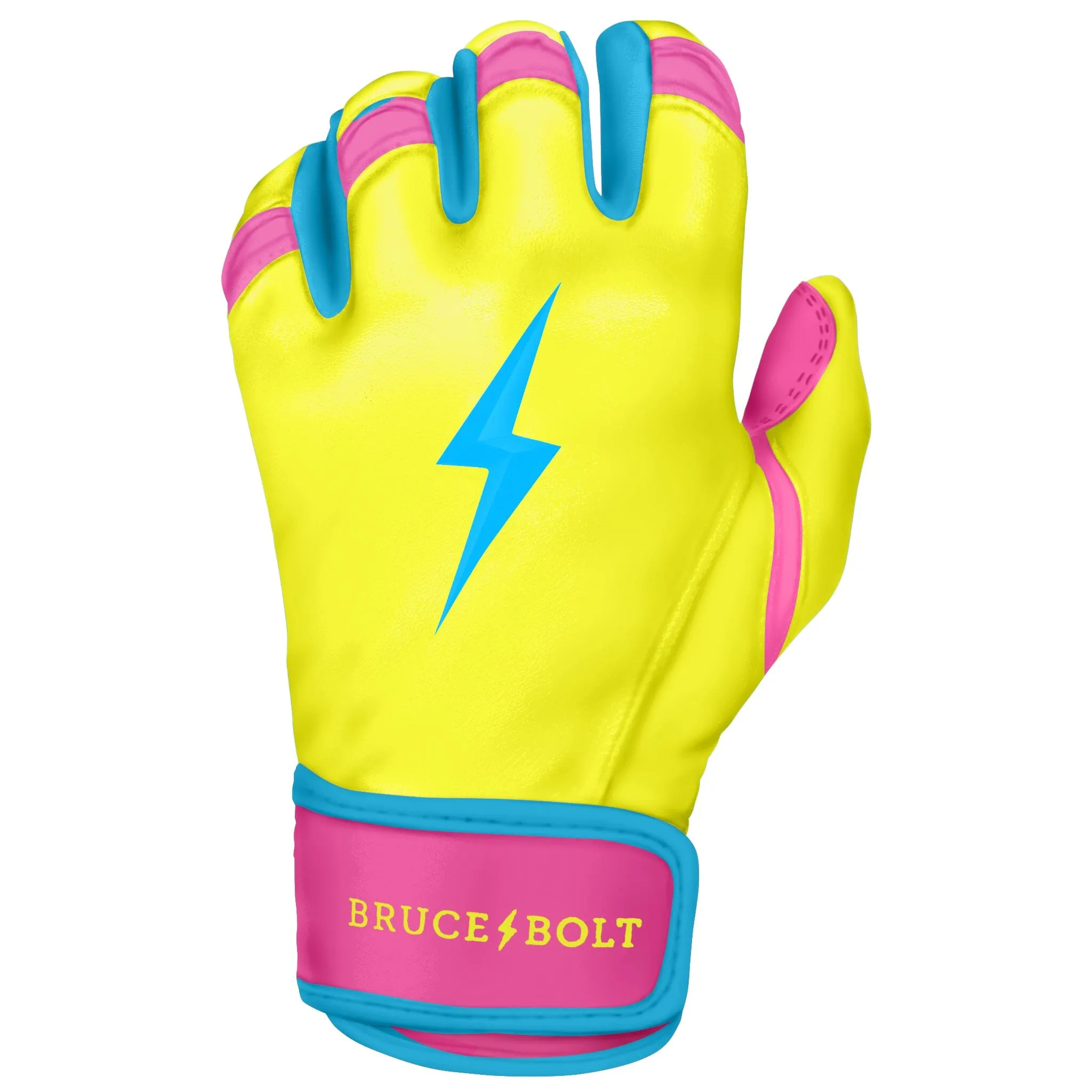 PREMIUM PRO Creator Series Short Cuff Batting Gloves | CARIBBEAN YELLOW