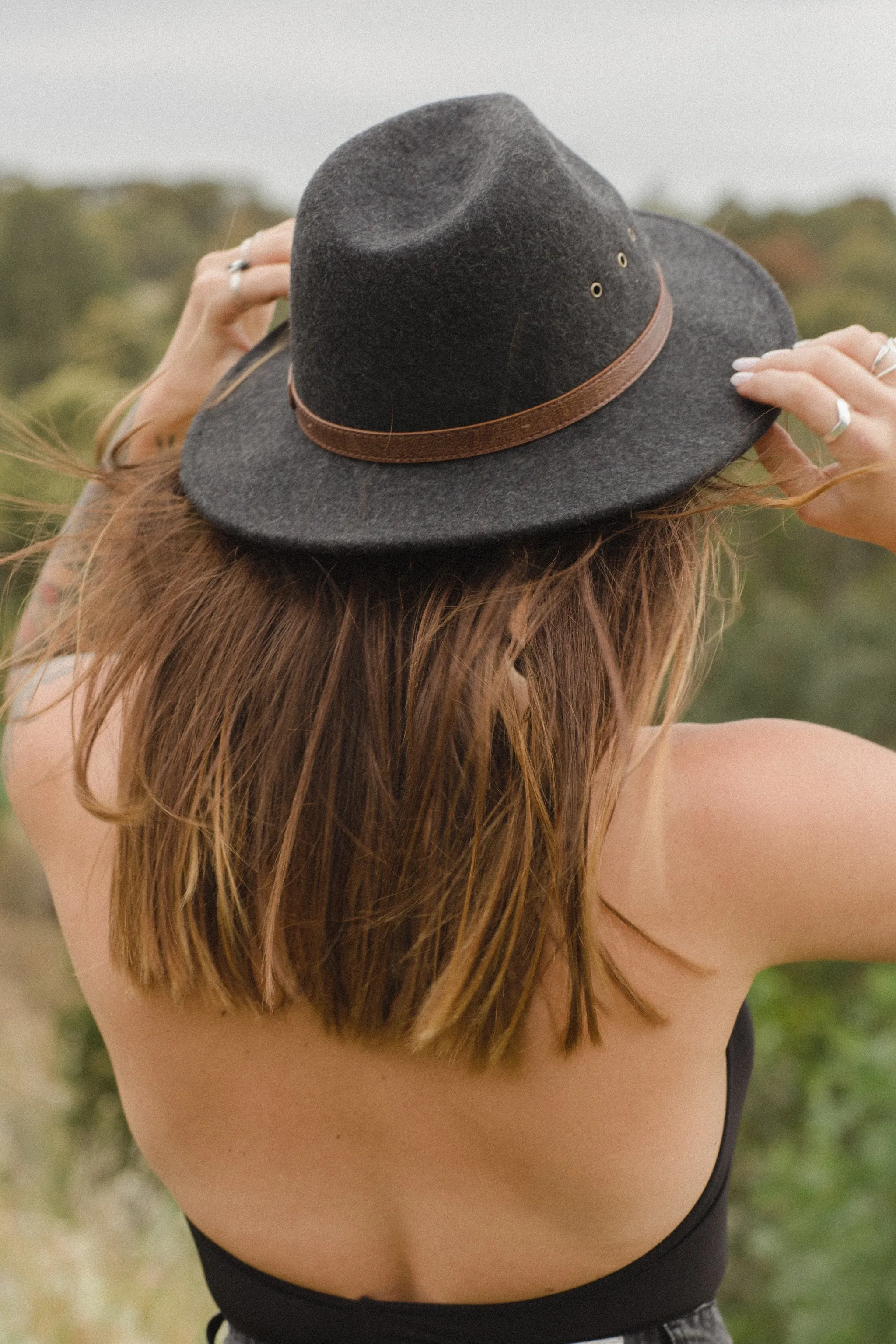 Shadow Grey Fedora