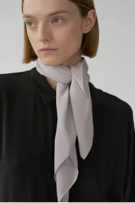 SILK SCARF - ASH LILAC - SANDWASHED CREPE DE CHINE