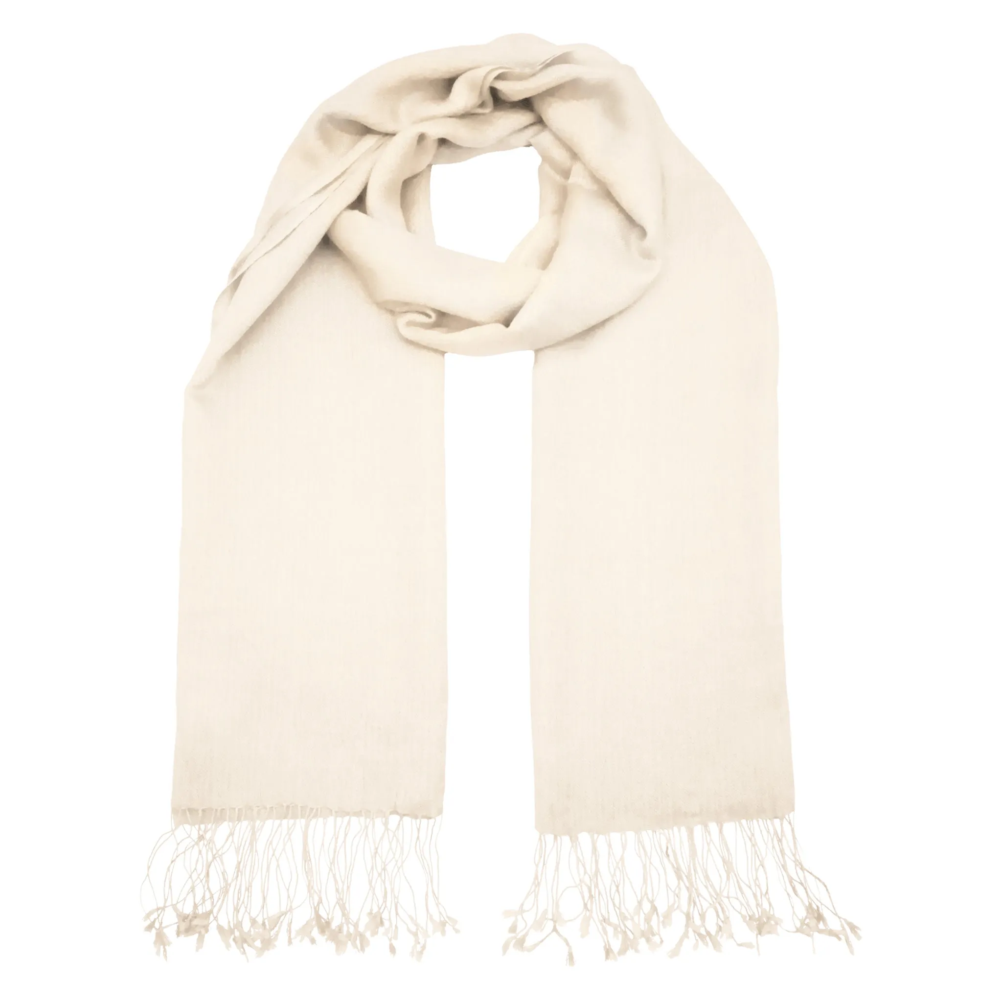 Silk Stole - Pale Cream