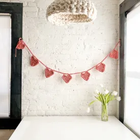 String of Crochet Hearts Pattern & How To VIDEO