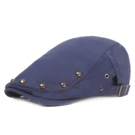 Stylish Punk Rivet Studded Newsboy Beret Hat