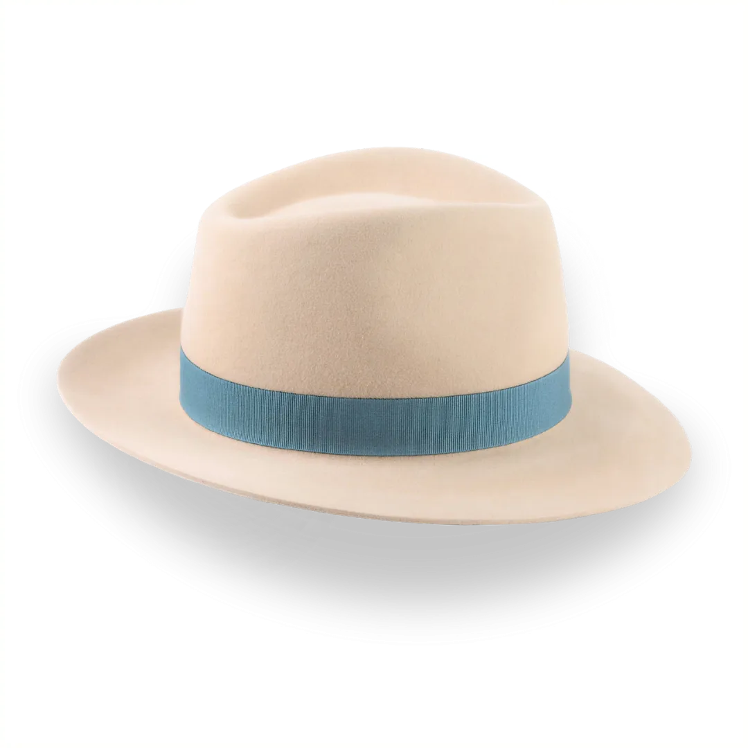 Tan Fedora for Men In Exclusive Crown Shape | The Drake