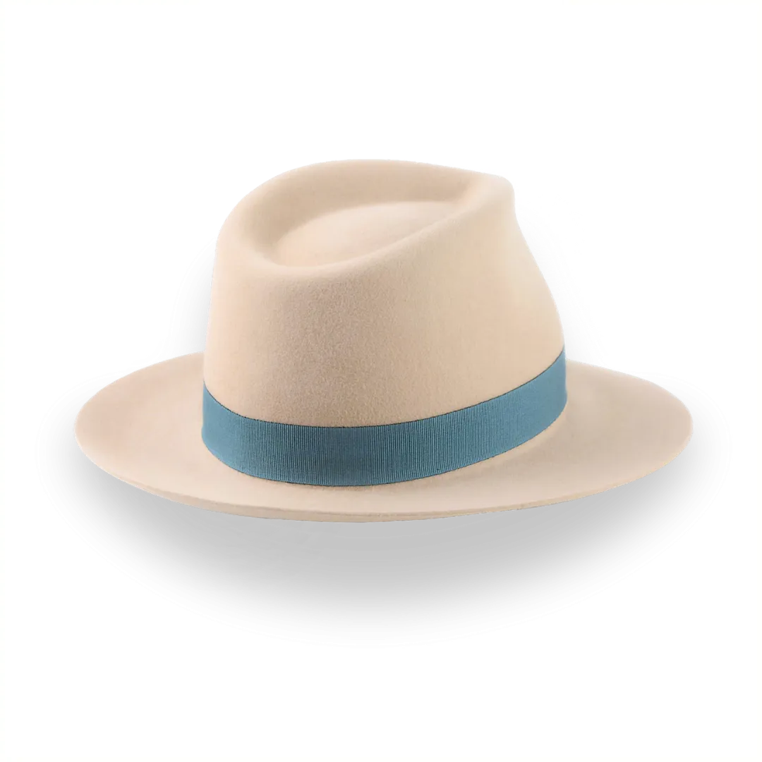 Tan Fedora for Men In Exclusive Crown Shape | The Drake