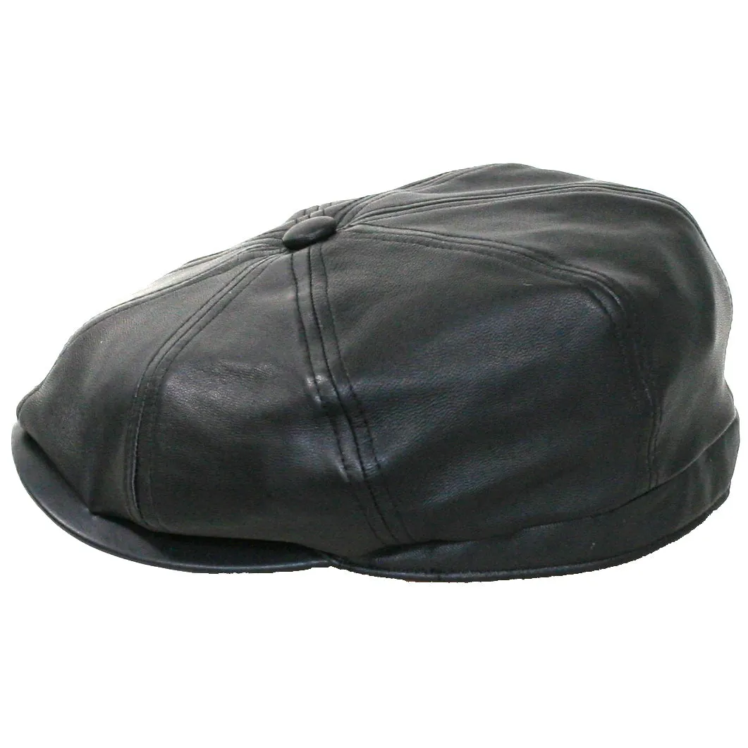 Weston Goatskin 8/4 Newsboy Cap by Levine Hat Co.