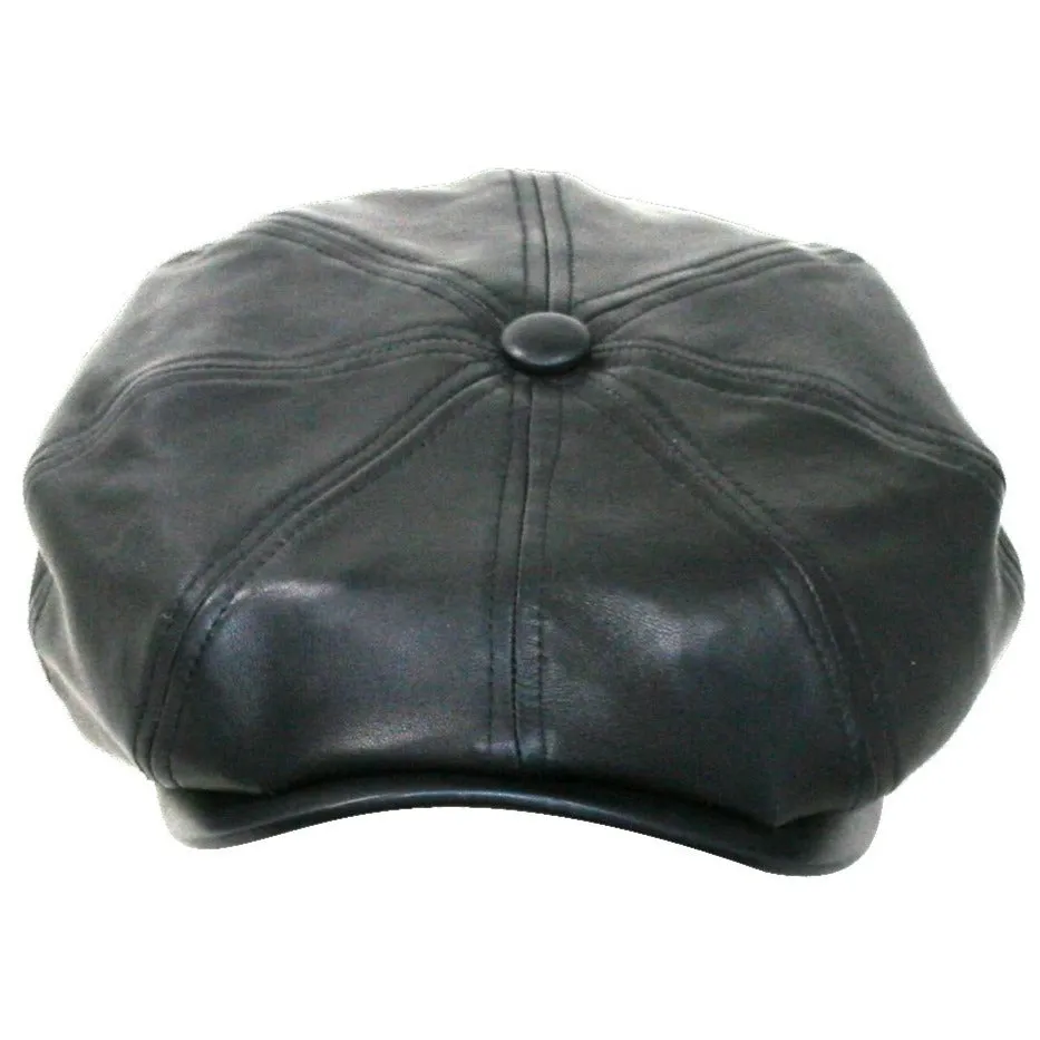 Weston Goatskin 8/4 Newsboy Cap by Levine Hat Co.