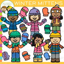 Winter Mittens Clip Art