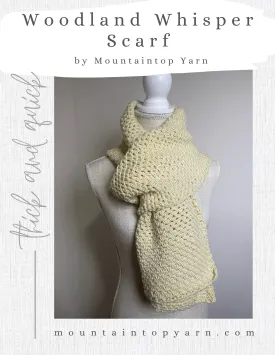 Woodland Whisper Scarf Crochet Pattern