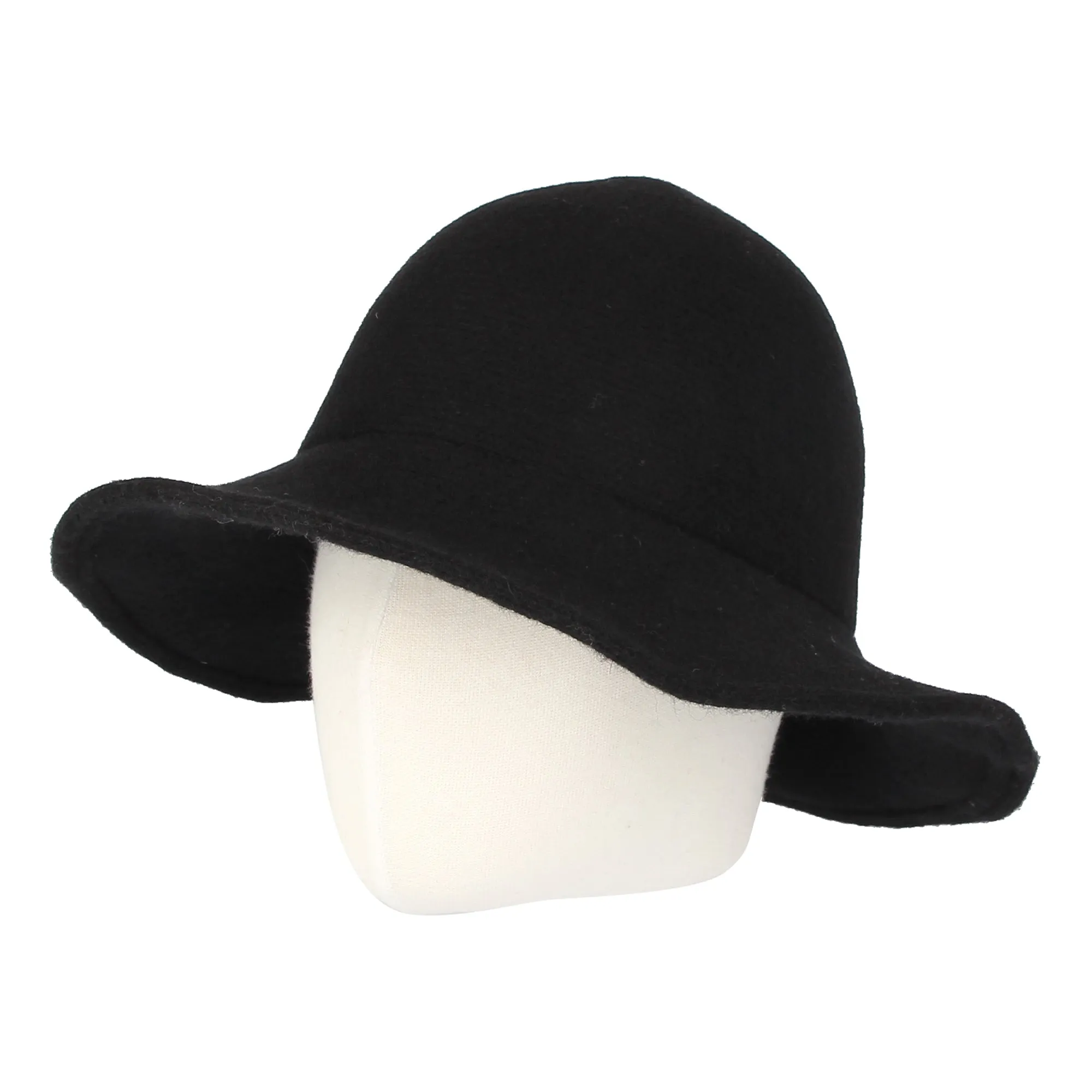 Wool Winter Floppy Wide Brim Womens Bowler Fodora Hat DWB1103