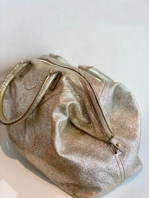 YSL Gold Bowler Bag